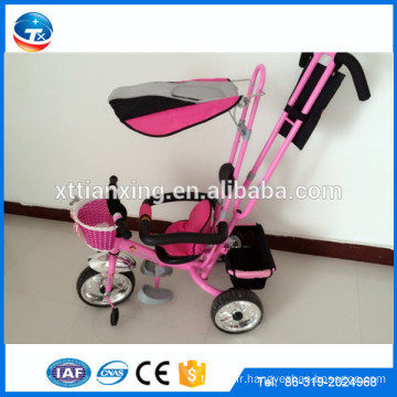 Le tricycle de poussette bébé bébé bon marché avec le panier avant du toit et du dossier / Les meilleures offres sur le tricycle Kids Pakistan avec CE ont prouvé